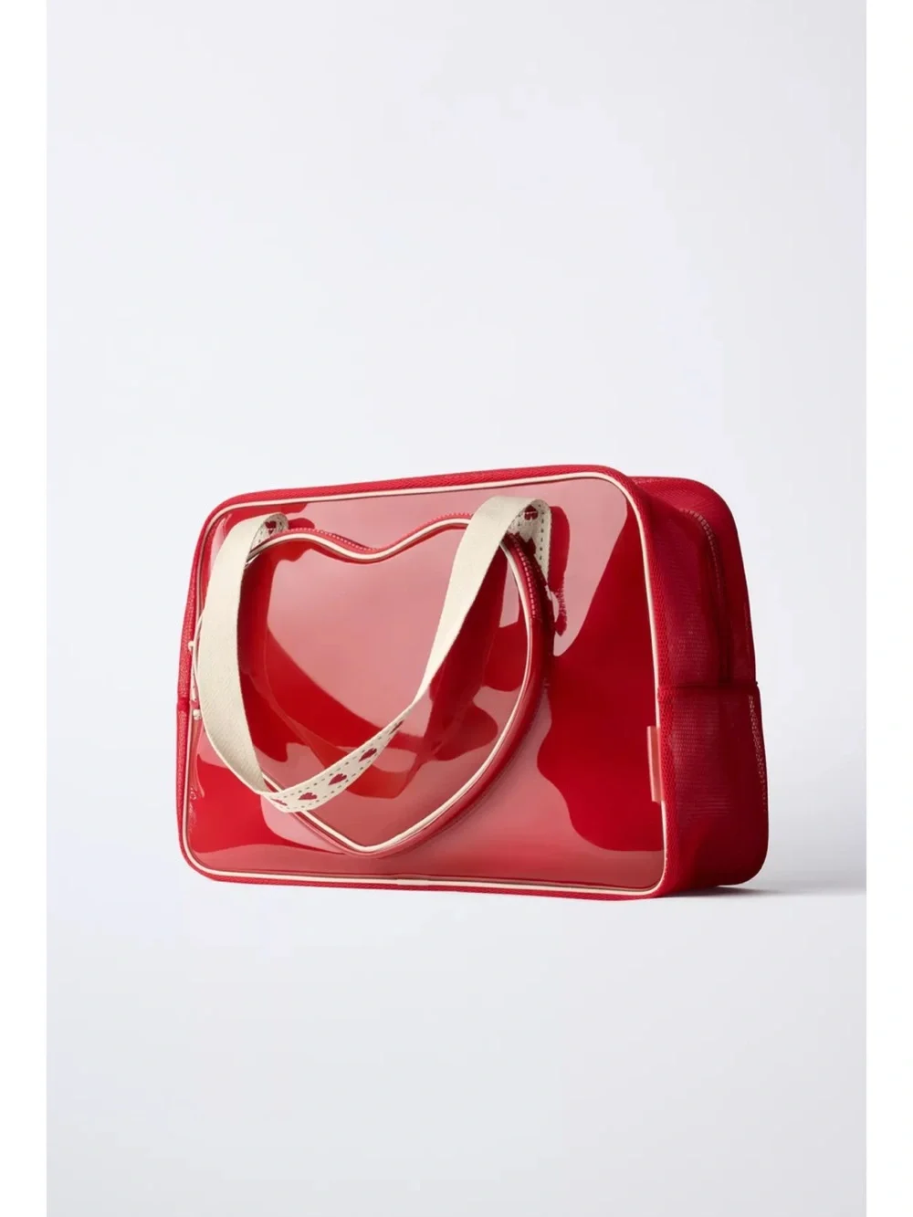 Zara Red Heart Tote